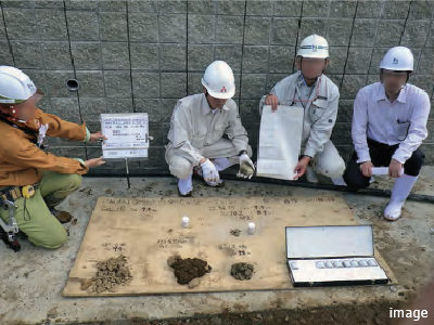 杭の施工状況｜ザ・パークハウス国分寺四季の森